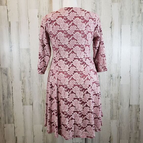 Torrid Brushed Lace Skater Dress Sz 0 - Picture 7 of 10